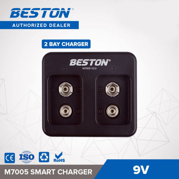 Imagen de CARGADOR INTELIGENTE PARA BATERIA / PILA 9V RECARGABLE