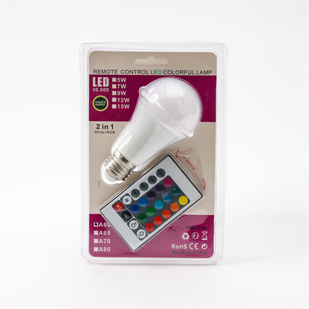 Imagen de LÁMPARA LED BLUETOOTH RGBW CONTROL REMOTO