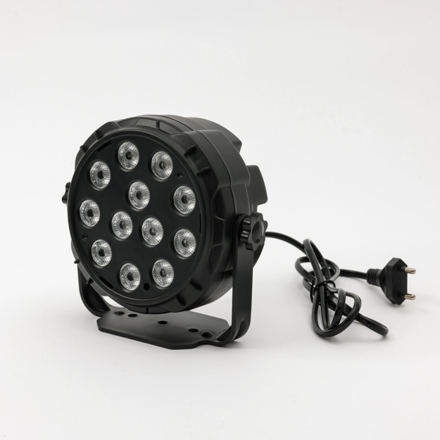 Imagen de TACHO PAR 12 LED MINI RGB DMX CON TRÍPODE