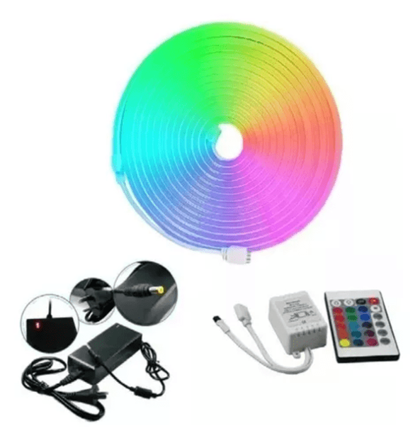 Imagen de TIRA DE NEON FLEXIBLE RGB CON CONTROL INALAMBRICO