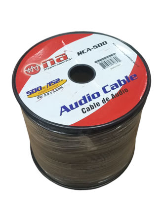 Imagen de BOBINA CABLE GEMELO STEREO RCA-500 AUDIOPIPE