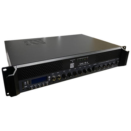 Imagen de AMPLIFICADOR MEZCLADOR 4 ZONAS 180W 70V 100V CON MP3 BLUETOOTH Y FM