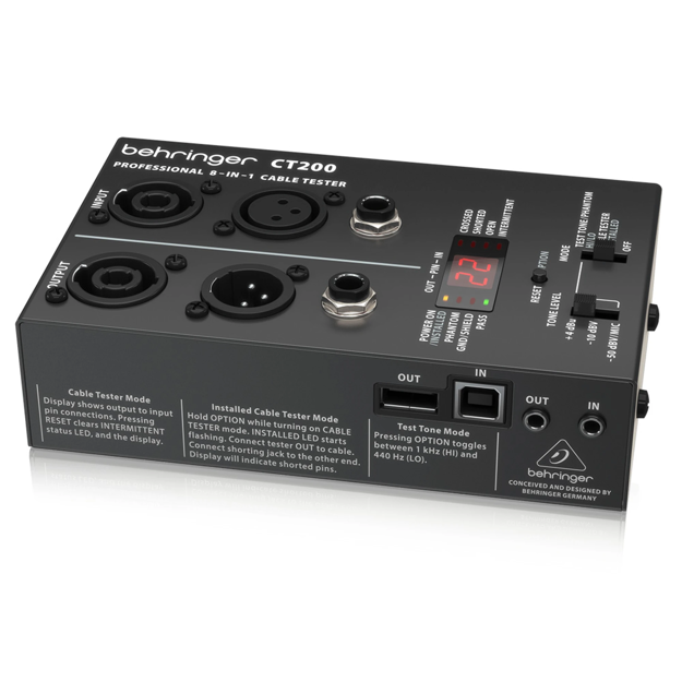 Imagen de TESTER BEHRINGER CT200 TESTER DE CABLE