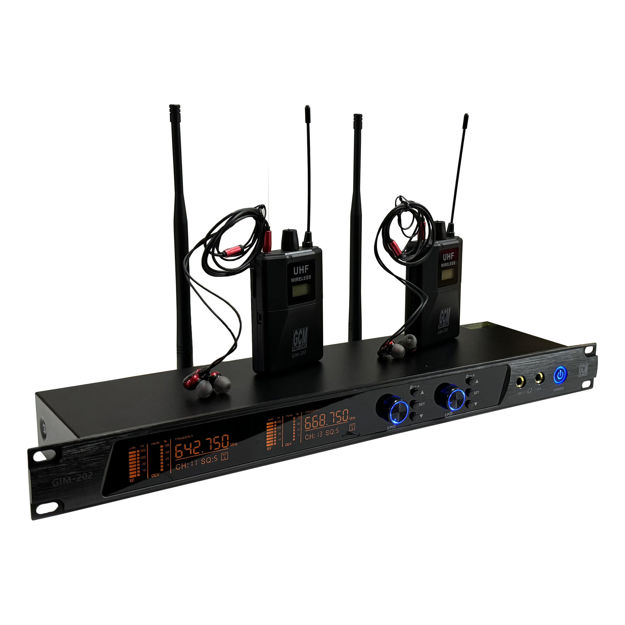 Imagen de SISTEMA DE MONITOR INALAMBRICO IN EAR DOBLE