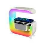 Imagen de RELOJ DESPERTADOR  PARLANTE CARGADOR INALAMBRICO LED