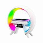 Imagen de RELOJ DESPERTADOR  PARLANTE CARGADOR INALAMBRICO LED