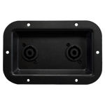 Imagen de BORNERA CHASIS SPEAKON DOBLE METAL