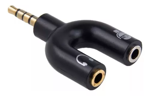 Imagen de Adaptador Audio 3,5mm Pc Celular Ps4 A Micrófono Y Auricular
