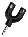 Imagen de Adaptador Audio 3,5mm Pc Celular Ps4 A Micrófono Y Auricular