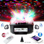 Imagen de Media Bola Led Cristal Ball Parlante Bluetooth/usb/cremoto