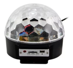Imagen de Media Bola Led Cristal Ball Parlante Bluetooth/usb/cremoto