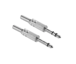 Imagen de Conector Plug 1/4 Estéreo O Mono  Metálico Con Spring X 2