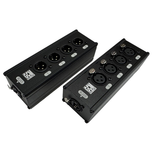 Imagen de MEDUSA DE 4 CANALES DMX O AUDIO PARA CABLES RJ45
