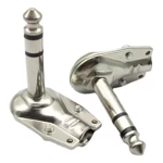 Imagen de Conector Acodado 1/4 Mono Metalico X 2 Unidades