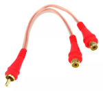 Imagen de Cable Adaptador 1 Rca Hembra A 2 Rca Macho