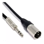 Imagen de Cable Xlr Macho (canon) A Plug 1/4 Stereo 1.8m Trs