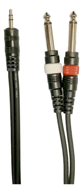 Imagen de Cable 3.5 A 2 Plug 1/4 Mono 3 Mts