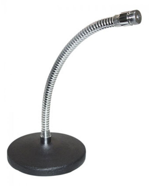 Imagen de JIRAFA SOPORTE P/MICROFONO DE MESA CUELLO GANZO BASE REDONDA