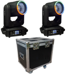 Imagen de COMBO 2 CABEZA MOVIL BEAM 150W CON ARO LED Y ANVIL