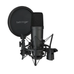 Imagen de MICROFONO BEHRINGER TM1 DARK EDITION C ANTIPOP, CABLE Y FUNDA