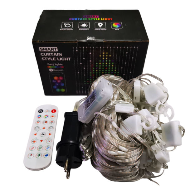 Imagen de CORTINA DE LUCES LED USB 3X2 400 LED