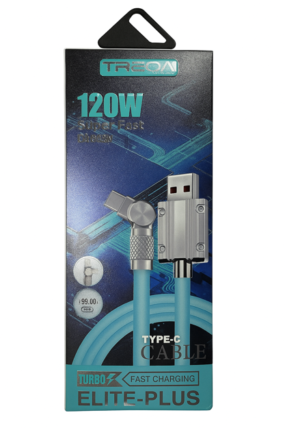 Imagen de CABLE PARA CELULAR TIPO C 120W SUPERFAST TREQA