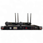 Imagen de KIT SISTEMA DE 2 MICRÓFONOS INALÁMBRICOS UHF GCM PRO LINE