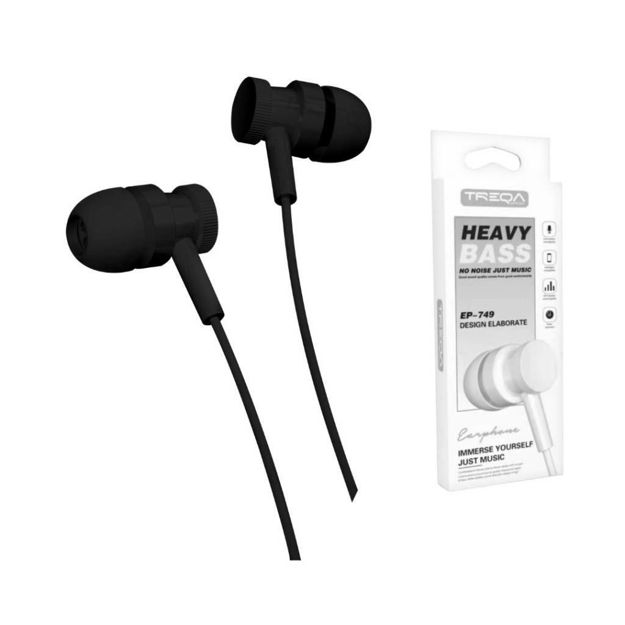 Imagen de AURICULARES TREQA MANOS LIBRES BLANCOS
