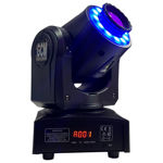 Imagen de MINI CABEZA MOVIL SPOT LED LS-30 8 COLORES GOBOS + BLANCO CON ARO 30W