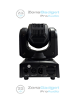 Imagen de MINI CABEZA MOVIL SPOT LED LS-30 8 COLORES GOBOS + BLANCO CON ARO 30W