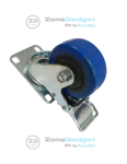Imagen de Rueda para Rack Case Anvil con freno REFORZADA PROFESIONAL Super Resistentes