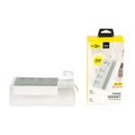 Imagen de CARGADOR ZAPATILLA DE CARGRA RAPIDA ALARGUE UNIVERSAL HB100 3 USB 3 TIPO C