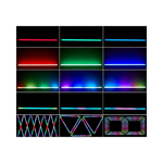 Imagen de BARRA LED WASH PIXEL 90 PCS PLS  CON RJ45