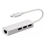 Imagen de HUB TIPO C 2.0 RJ45 3 USB