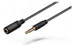 Imagen de CABLE ALARGUE 3.5MM HEMBRA A 3.5MM MACHO CONVIERTE AURICULARES EN MANOS LIBRES /1.2M