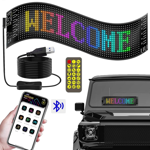 Imagen de LETRERO LED BLUETOOTH DESPOLAZABLE PANTALLA 37.4 X 9.2CM