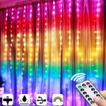 Imagen de CORTINA DE LUCES ARCOIRIS 300 LED 3X3