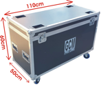 Imagen de RACK FLIGHT CASE PARA CABLES Y JIRAAS GRANDE CON RUEDAS GCM PRO