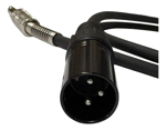 Imagen de CABLE CANON MACHO A PLUG 1/4 MONO 2 METROS