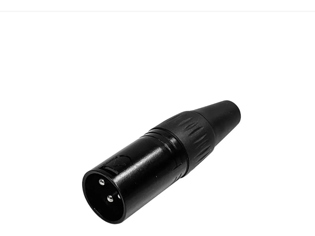Imagen de CONECTOR CANON MACHO NEGRO