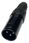 Imagen de CONECTOR CANON MACHO NEGRO