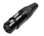 Imagen de CONECTOR CANON HEMBRA NEGRO