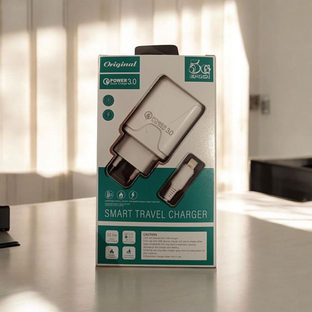 Imagen de CARCAGOR DOBLE PUERTO USB 3.1A CON CABLE TIPO C
