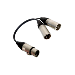 Imagen de CABLE ADAPTADOR 1 XLR H a 2 XLR M 20CM