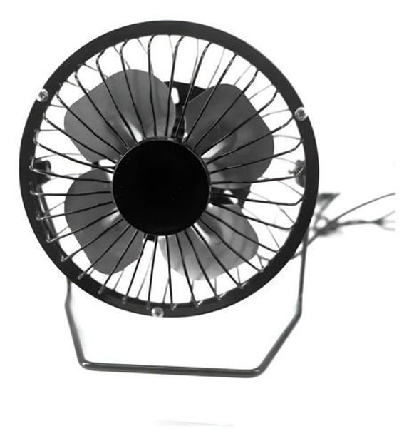 Imagen de MINI VENTILADOR METÁLICO USB PARA ESCRITORIO OFICINA