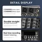 Imagen de CONSOLA DE MEZCLAS DIGITAL ESTÉREO DE 8 CANALES PROFESIONAL PARA AUDIO CON SALIDA BALANCEADAS