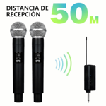 Imagen de BMG-MICRÓFONO DE KARAOKE DE FRECUENCIA ULTRA ALTA FM PROFESIONAL