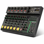 Imagen de CONSOLA DE AUDIO PROFESIONAL DE 6 CANALES CON EQ INCORPORADO 99 CONSOLA DE MEZCLA DE