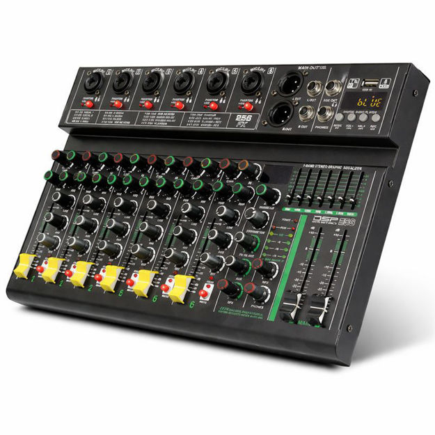 Imagen de MEZCLADOR DE CONSOLA DE AUDIO PROFESIONAL DE 6 CANALES CON EQ INCORPORADO 99 CONSOLA DE MEZCLA DE