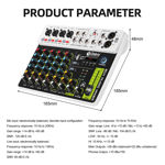Imagen de MEZCLADOR DE AUDIO PROFESIONAL PARA DJ/CONSOLA DE AUDIO, ALTAVOZ, MEZCLADOR DE SONIDO DIGITAL
